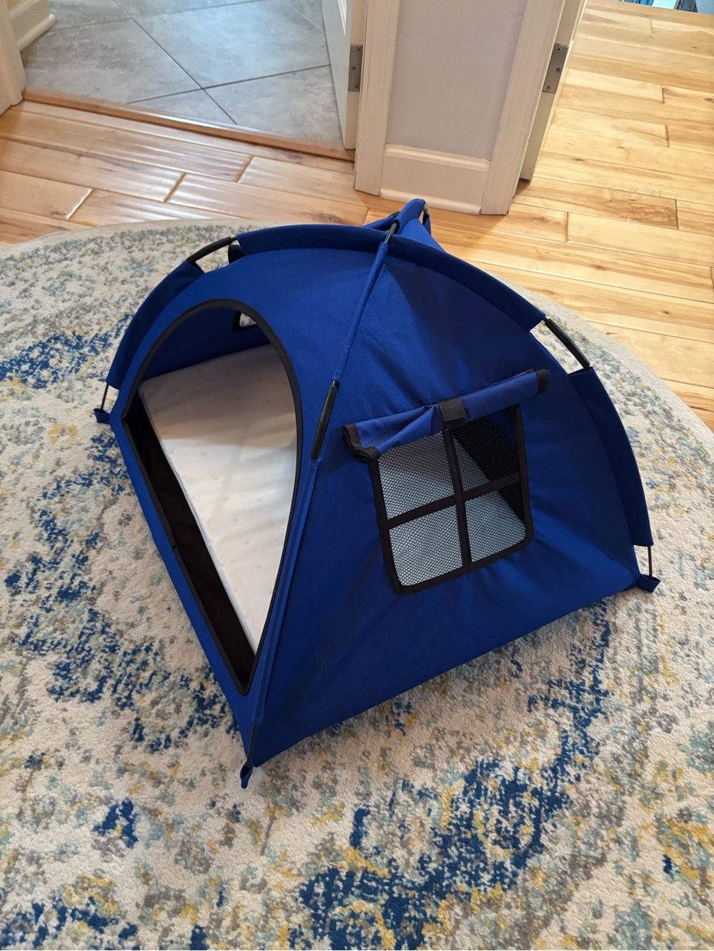 Blue Portable Pop-Up Pet Tent Bed - Home Accents